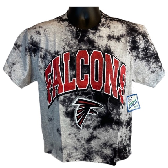 47 Vintage Tubular Falcons crop top tee gray tie-Dye sizes NWT - Picture 7 of 7
